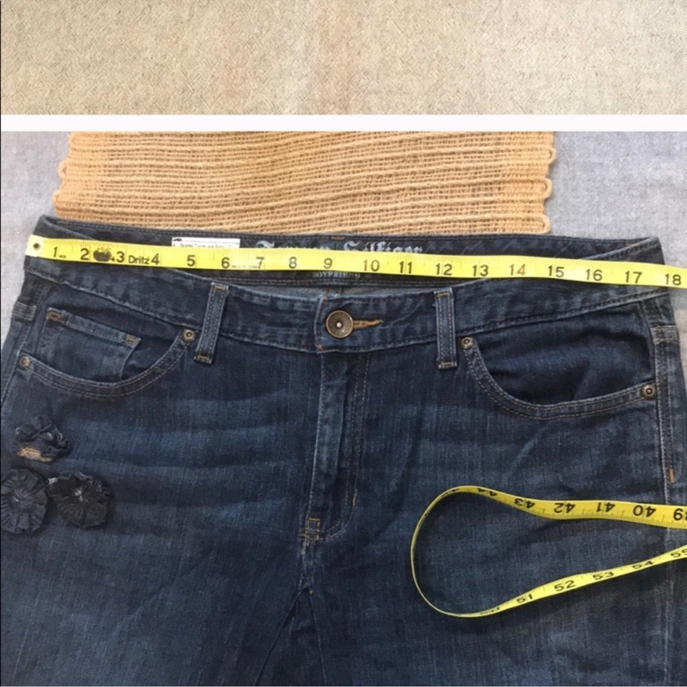 Custom Upcycled Tommy Hilfiger Denim Midi Skirt - Picture 7 of 7